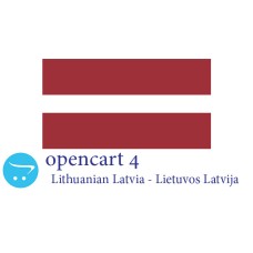 OpenCart 4.x - Koko kielipaketti - Liettuan Latvia Lietuvos Latvija
